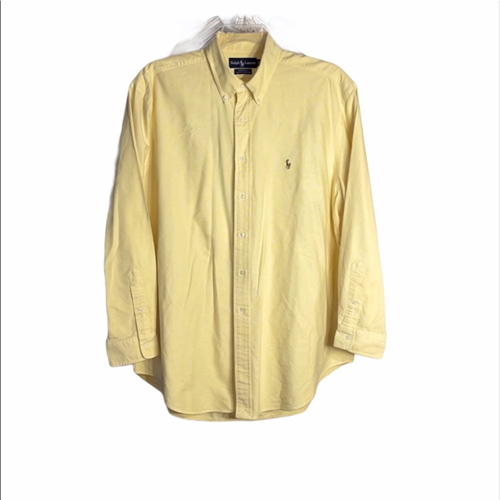 Ralph Lauren Ligth Yellow Button Down Shirt 17.5